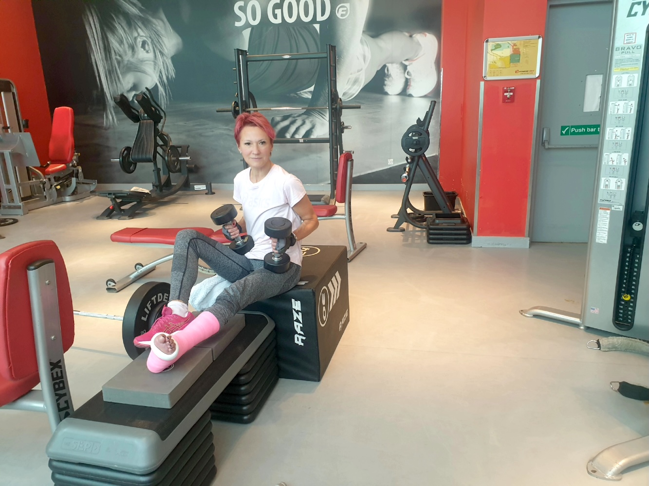 Laura training during recovery